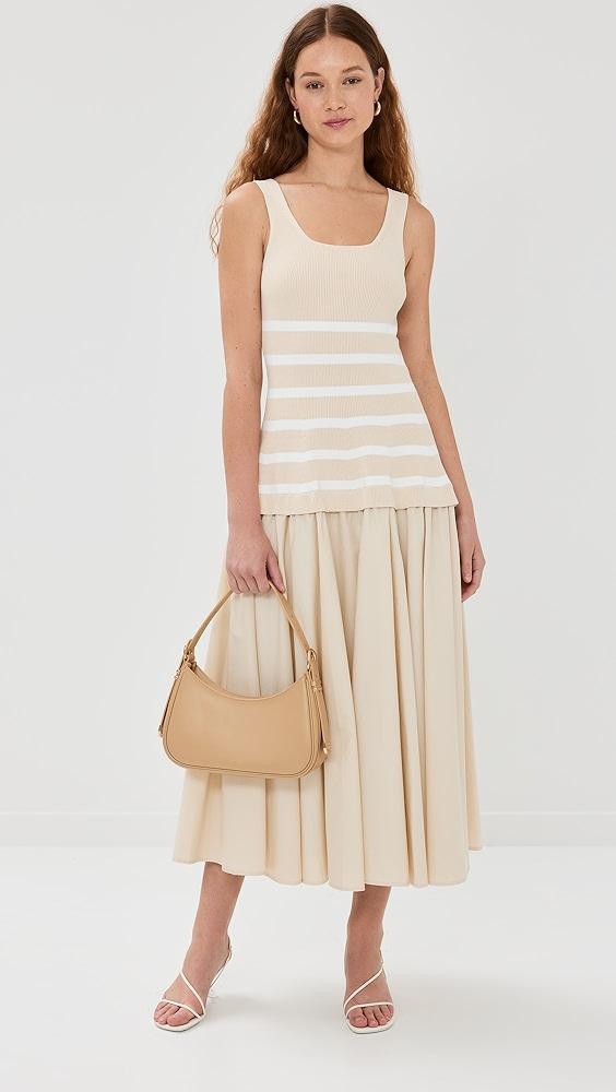 SIMKHAI Silas Knit Bodice Midi Dress | Shopbop Product Image