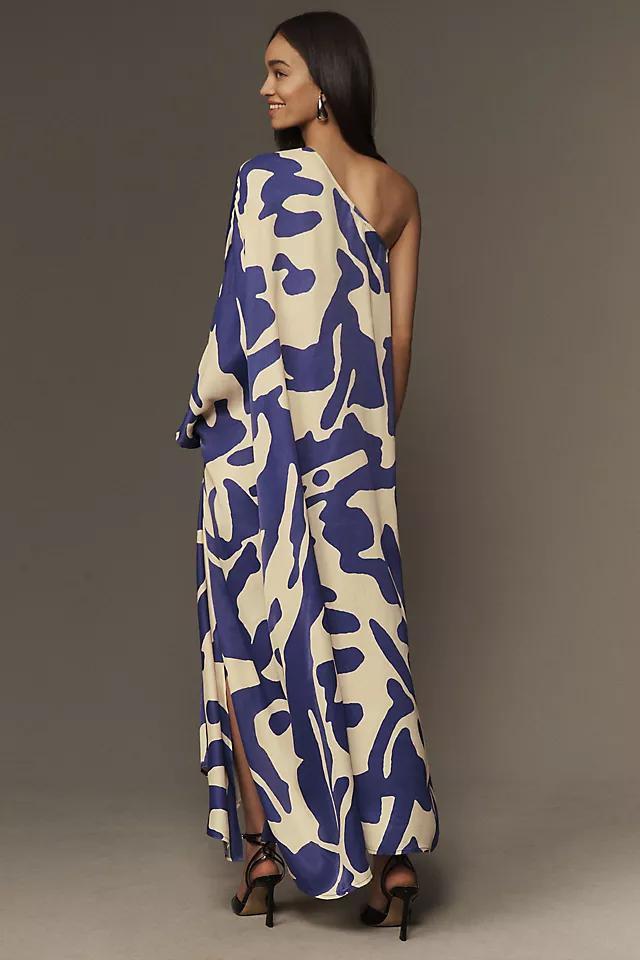 Diarrablue Satu Printed Long-Sleeve One-Shoulder Maxi Dress Product Image