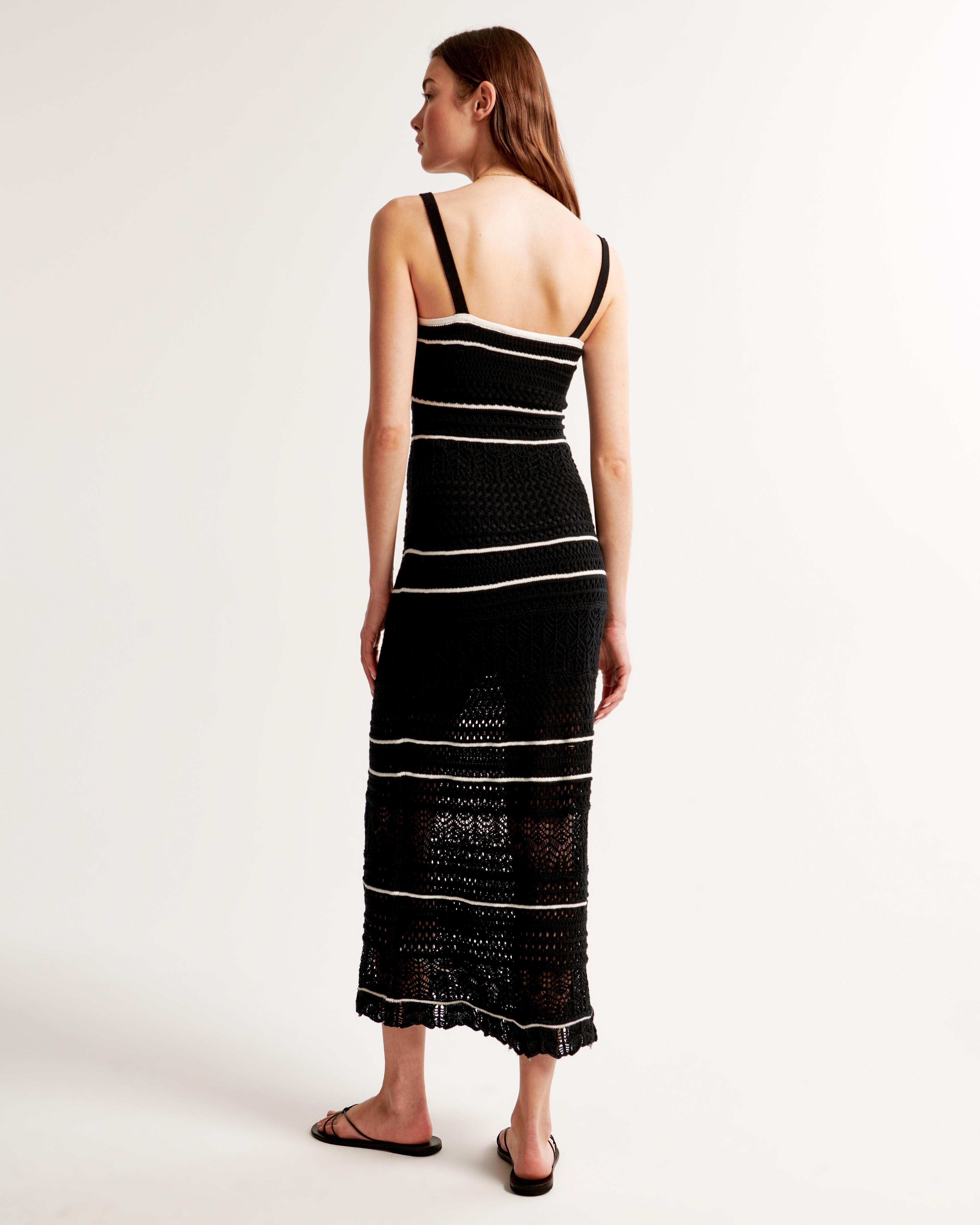 Crochet-Style Maxi Dress Product Image