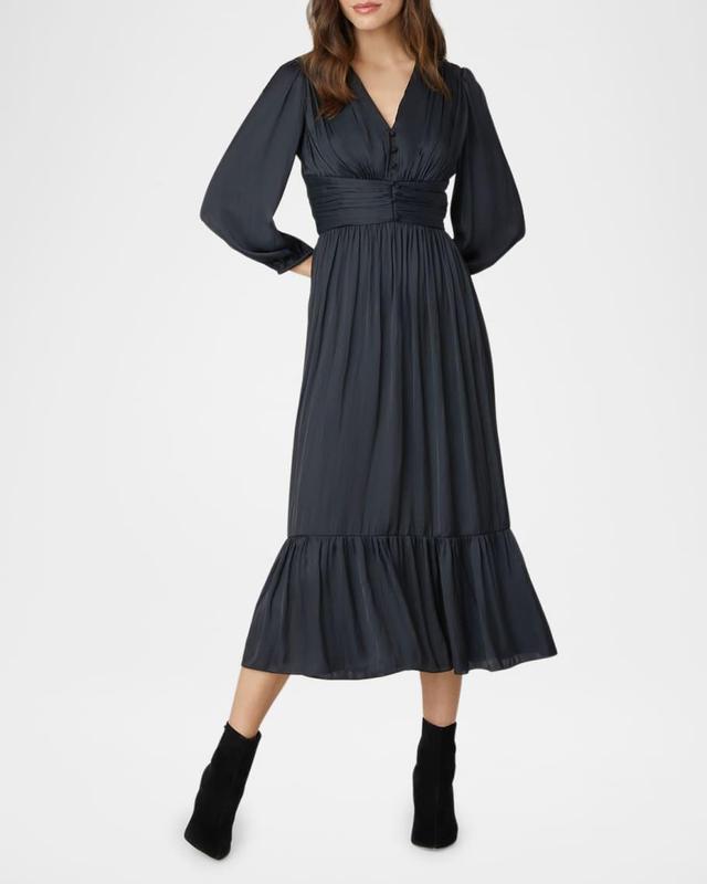 Clara Flounce Empire Midi Dress Product Image