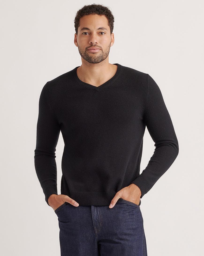 Mongolian Cashmere V-Neck Sweater Product Image