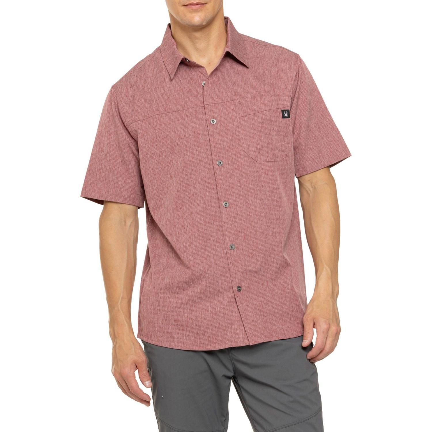 Spyder Heather Mini Stripe Woven Shirt - Short Sleeve Product Image