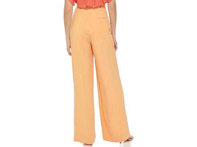 DKNY Frosted Twill Trousers (Canteloupe) Women's Casual Pants Product Image