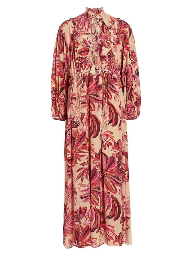 Womens Floral Tapestry Maxi Dress Product Image