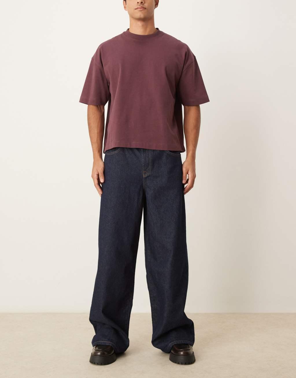 ASOS DESIGN super baggy jeans in indigo wash Product Image