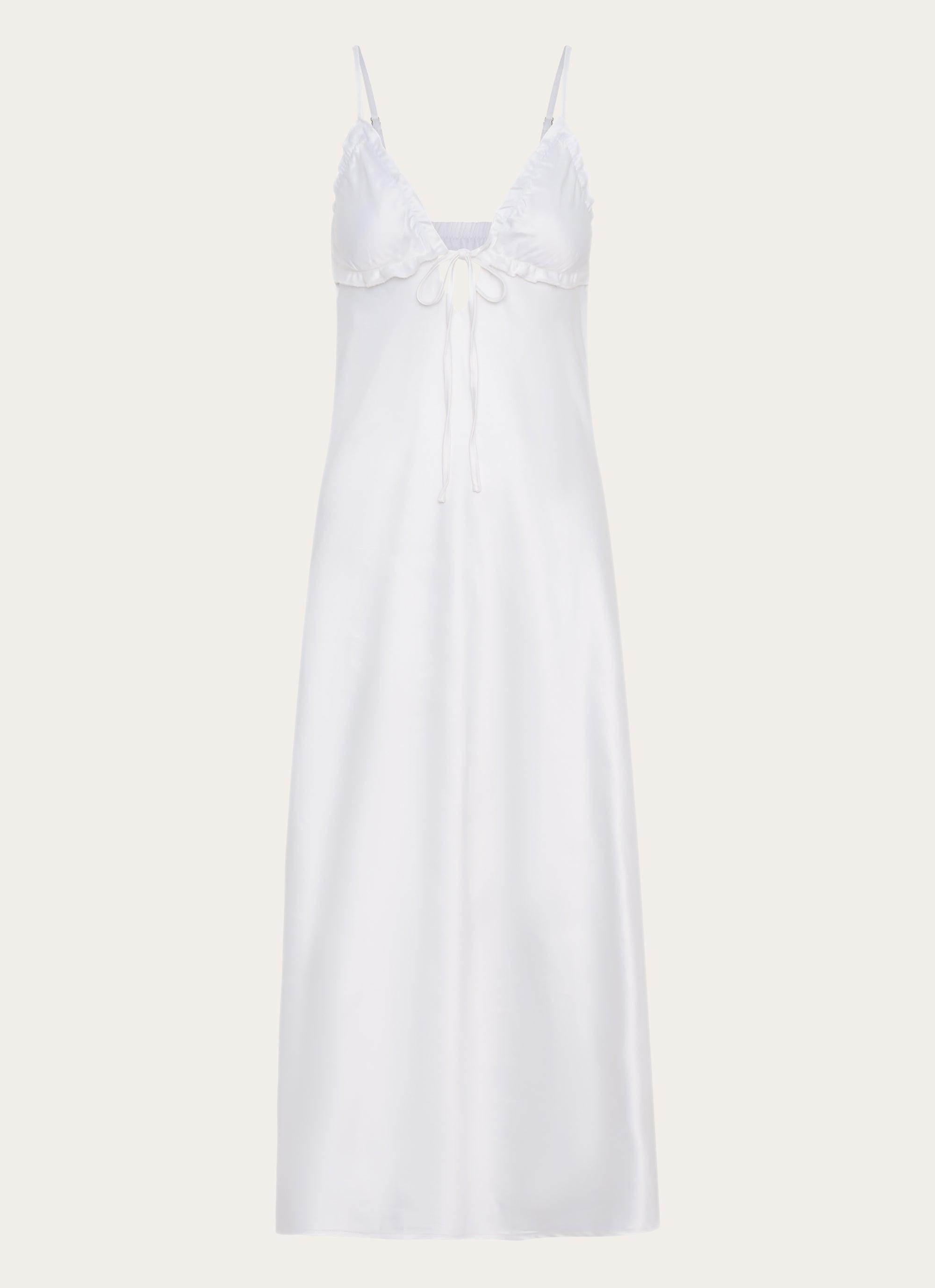 Take Note Midi Dress - White Product Image