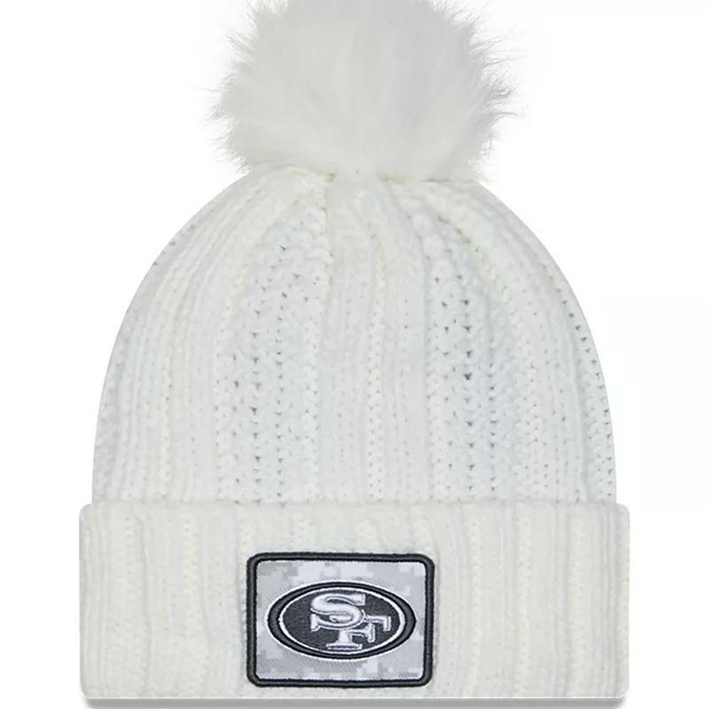 Womens New Era San Francisco 49ers 2024 Salute To Service Cuffed Knit Hat with Pom Product Image