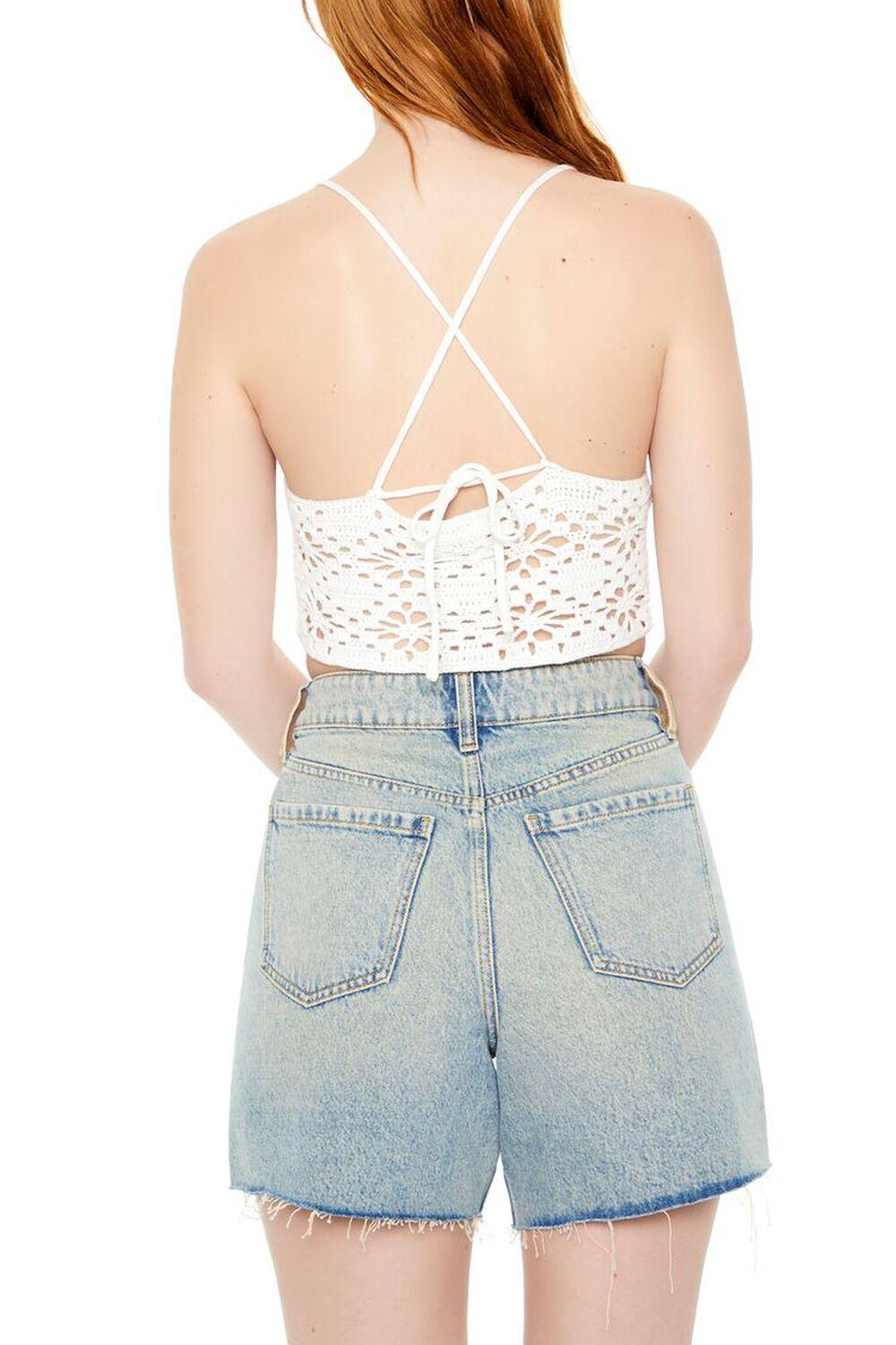 Cropped Crochet Flower Cami | Forever 21 Product Image