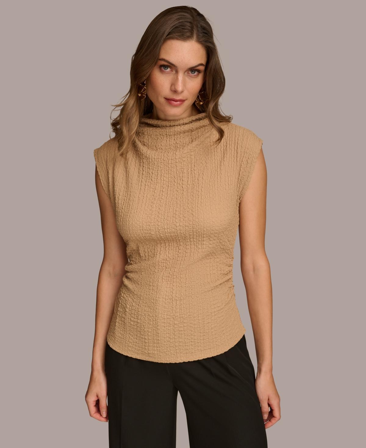 Women's Cap-Sleeve Mock-Neck Top Product Image