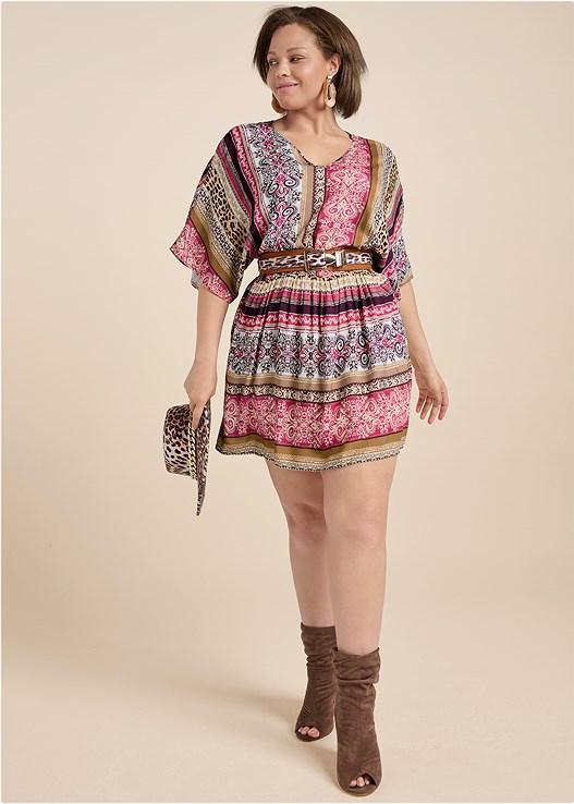 Sand Storm Stripe Mini Dress Product Image