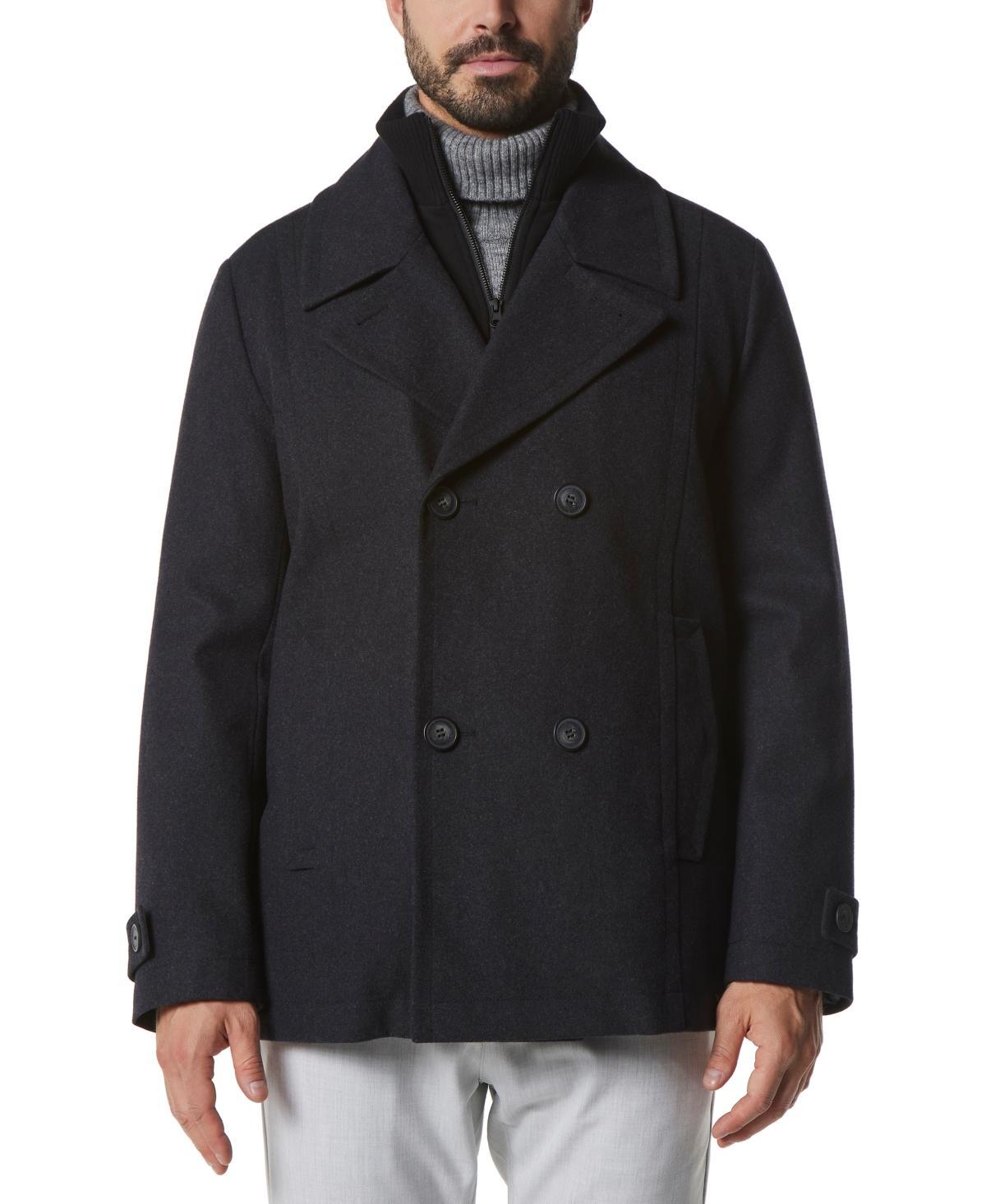 Marc New York Men's Danton Button-Front Wool Peacoat Product Image