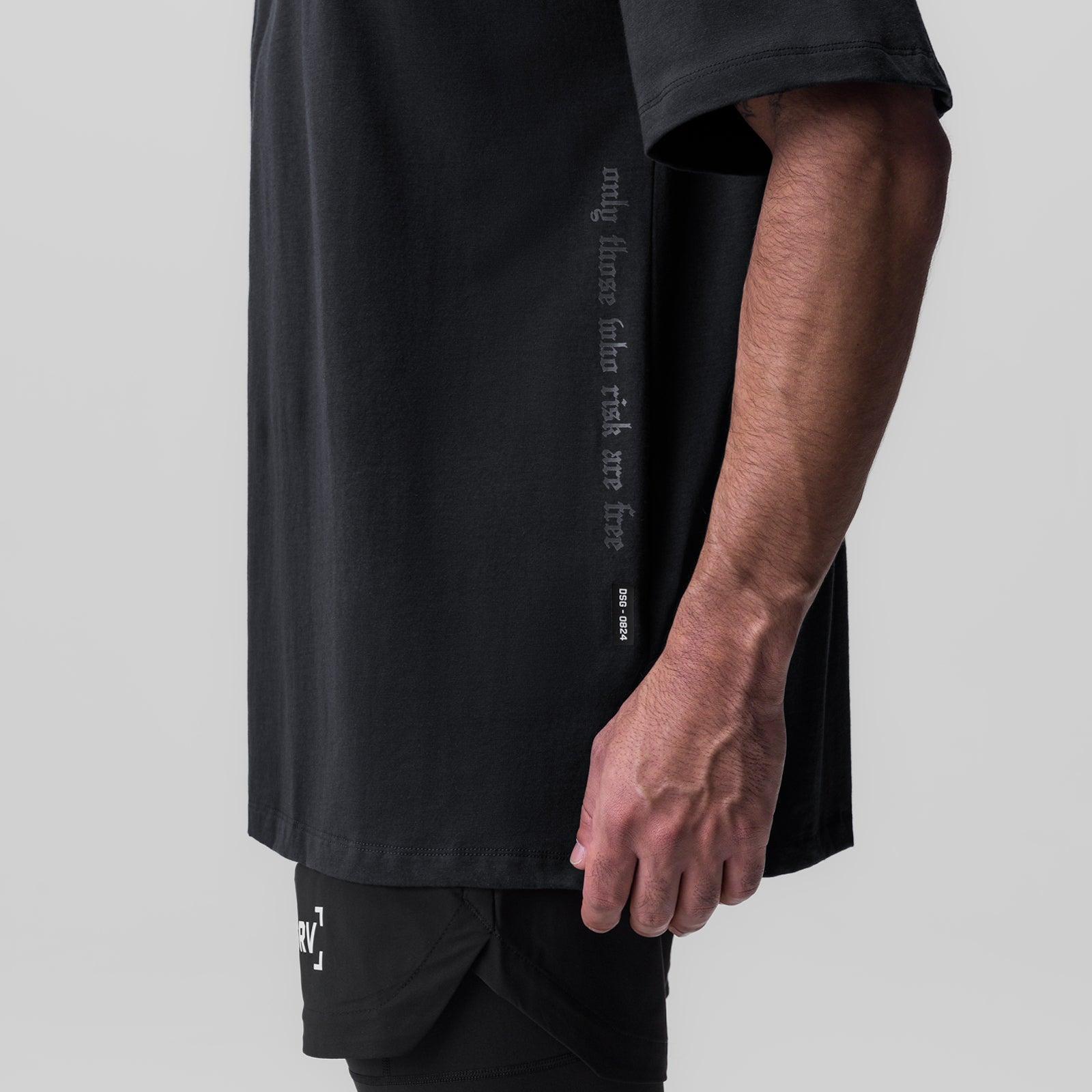 0824. Supima® Oversized Tee - Black Product Image