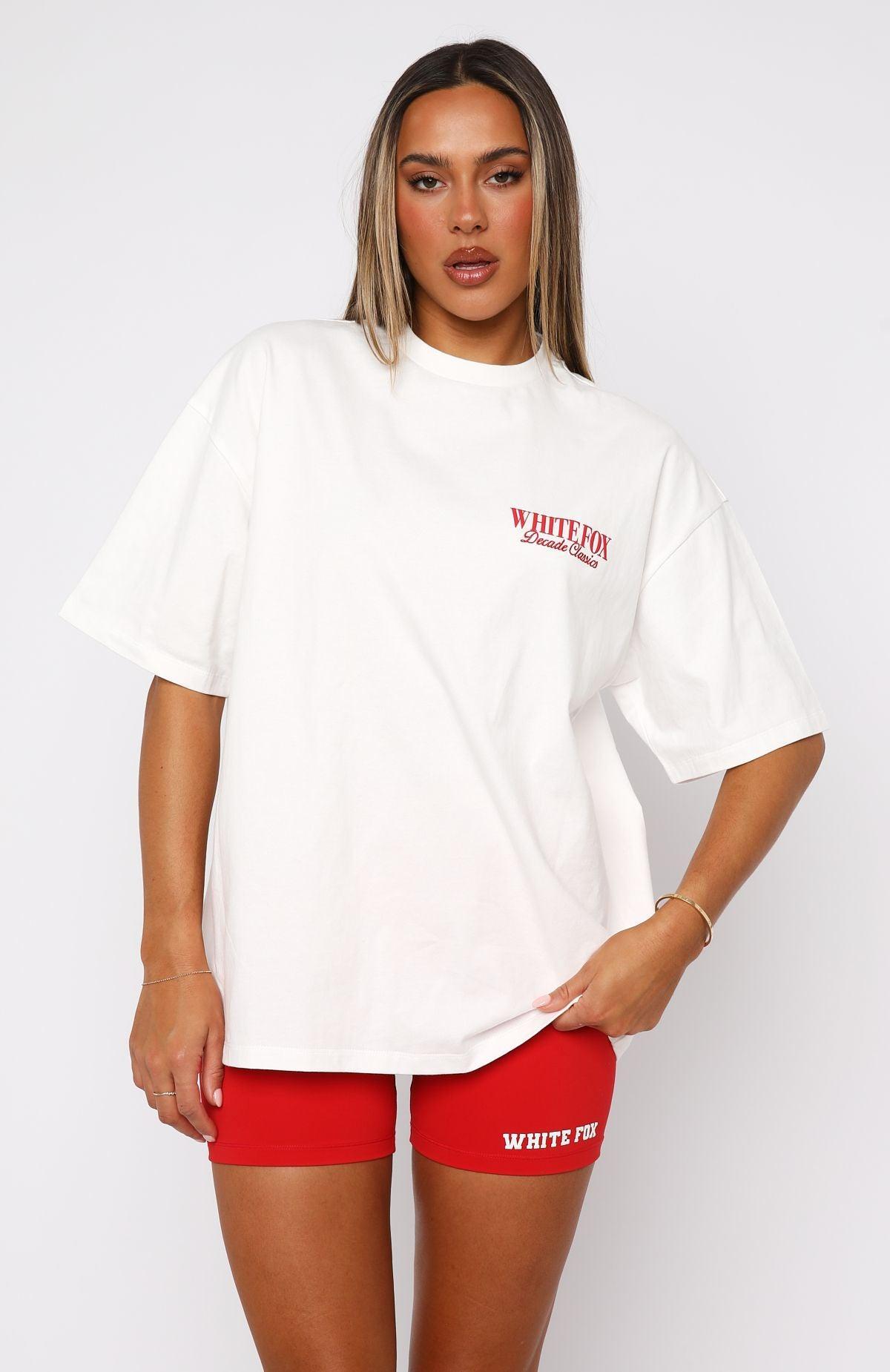 Decade Classics Essential Oversized Tee White Product Image