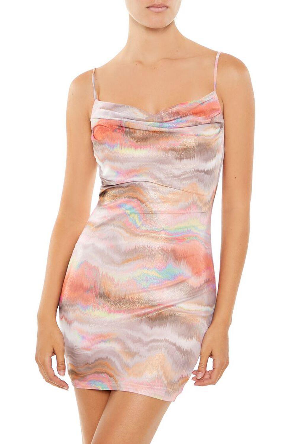 Iridescent Marble Mini Dress | Forever 21 Product Image