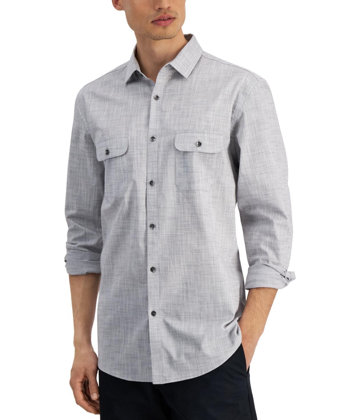 Alfani Mens Regular-Fit Solid Shirt, Created for Macys Product Image