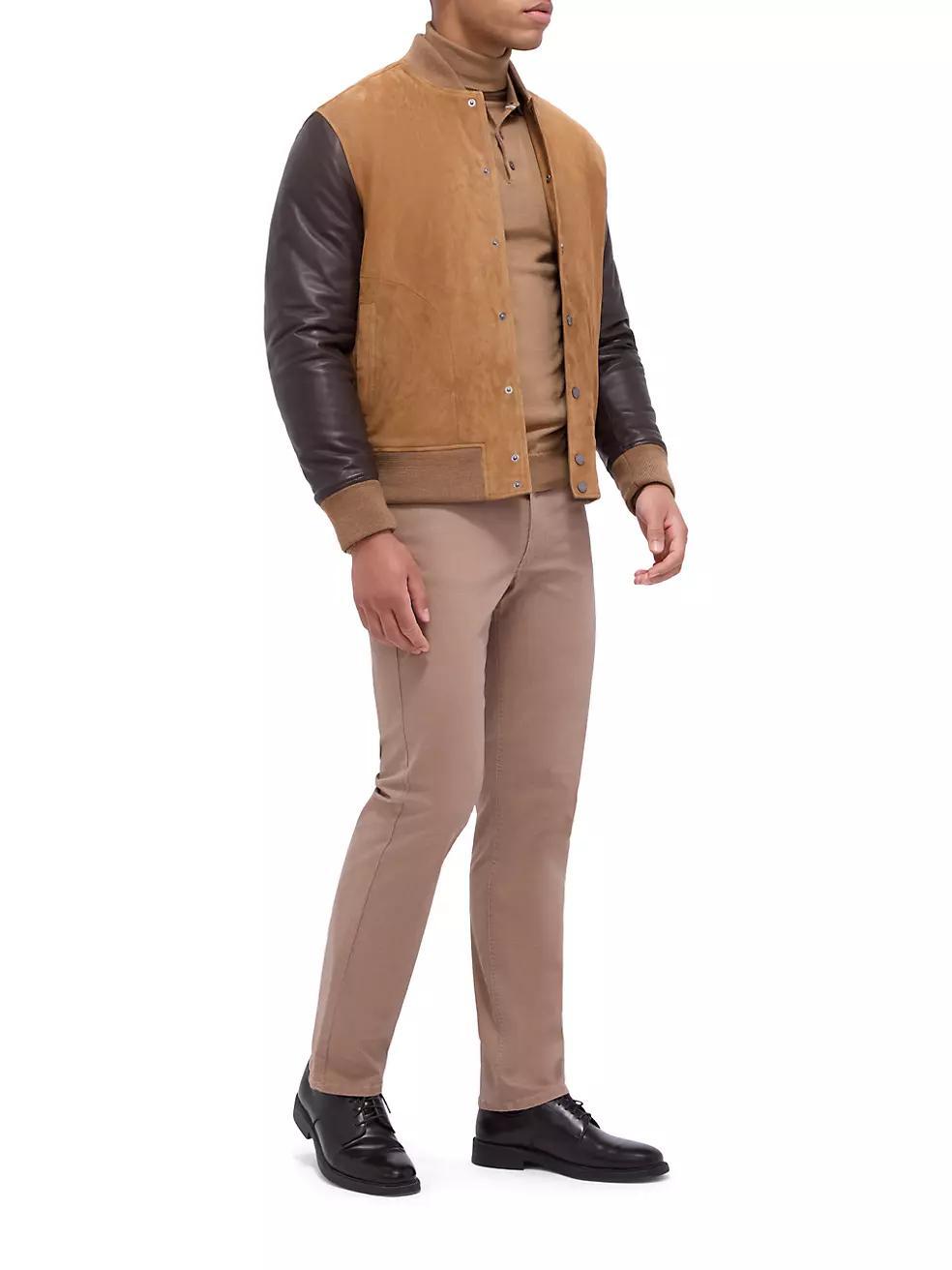 Two-Tone Suede Jacket Product Image