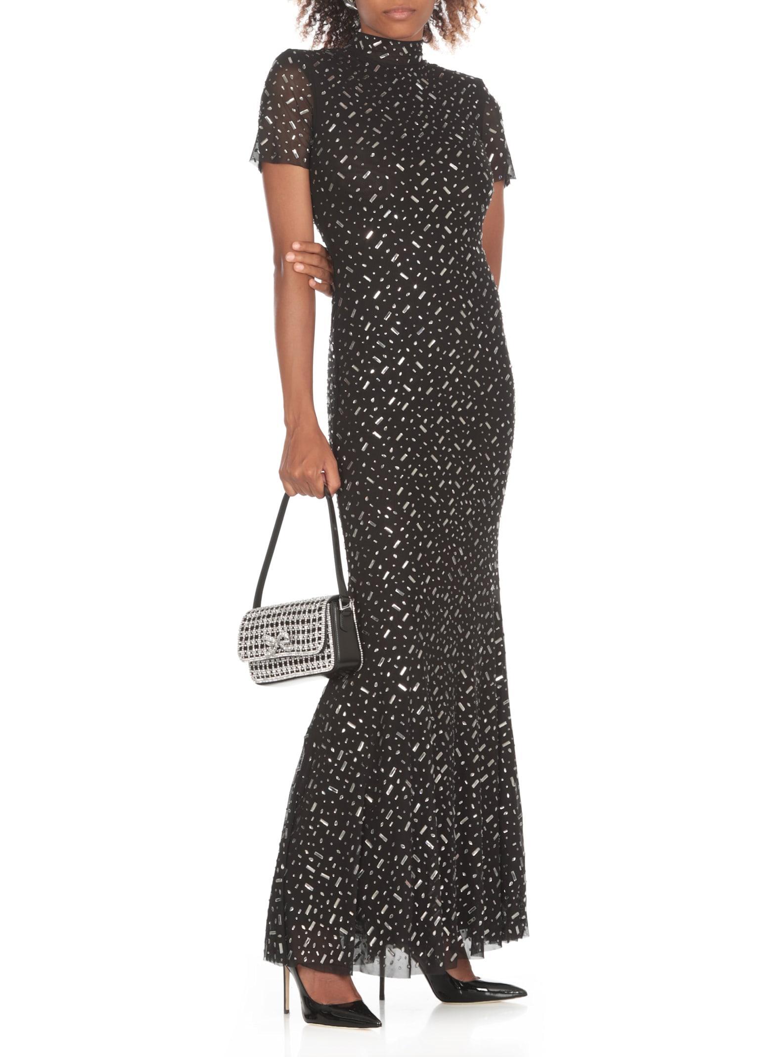 Dress With Strass In Black Product Image