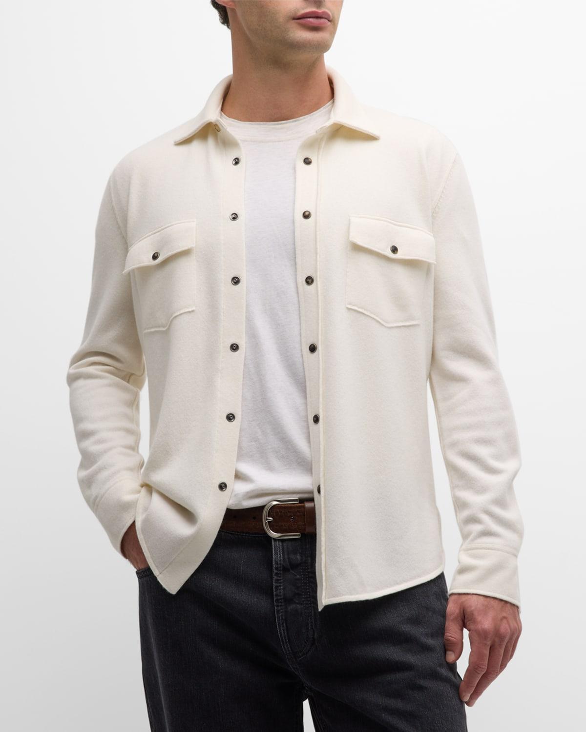 Mens Western Cashmere-Blend Overshirt Product Image