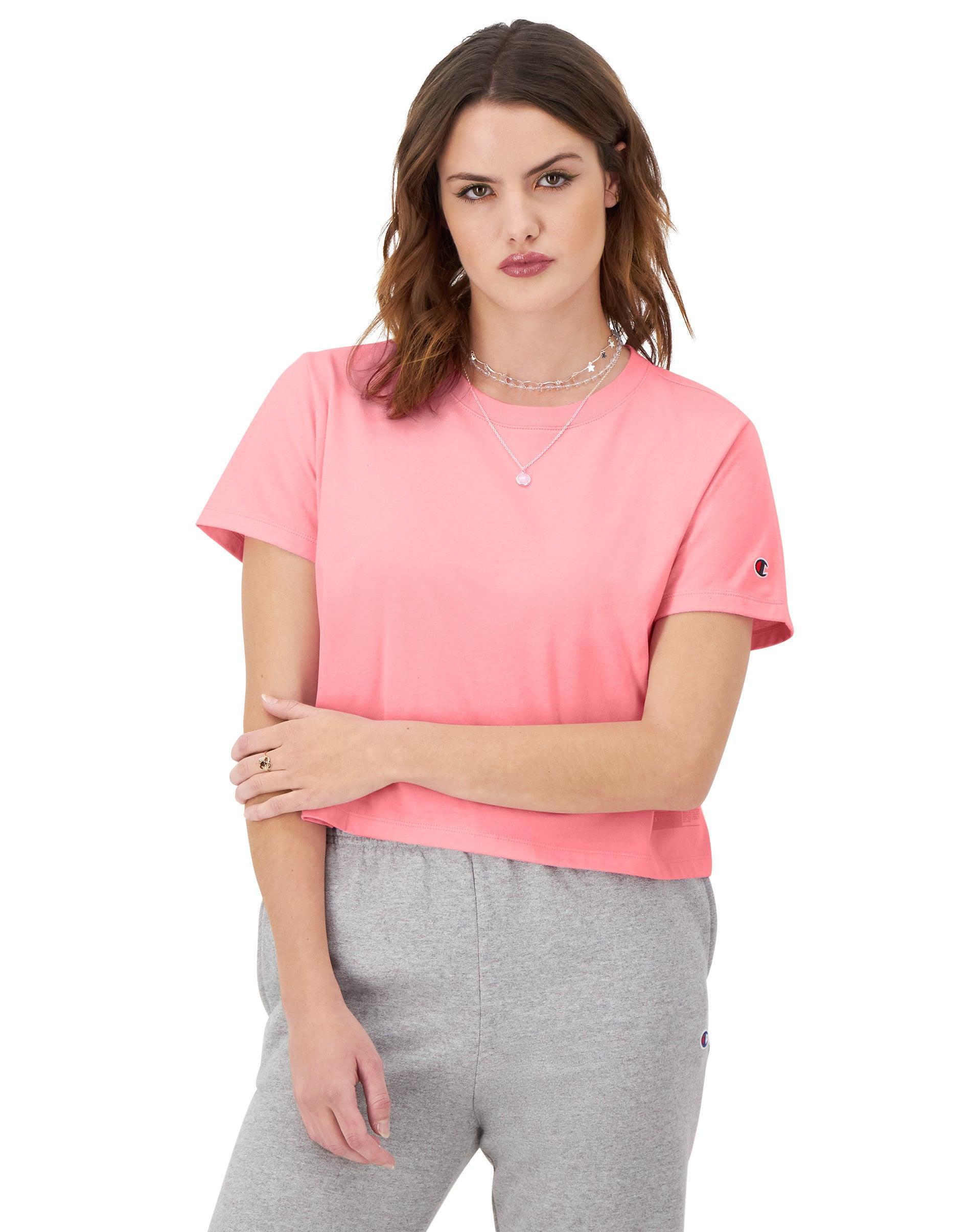 Champion Womens Tailgate Cropped Loose-Fit T-Shirt Product Image