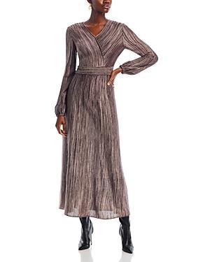 Womens Jacquard Surplice Maxi Dress Product Image