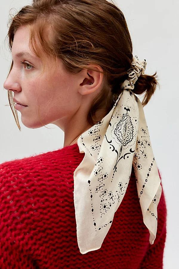 Bandana Handkerchief Scrunchie Womens at Urban Outfitters Product Image