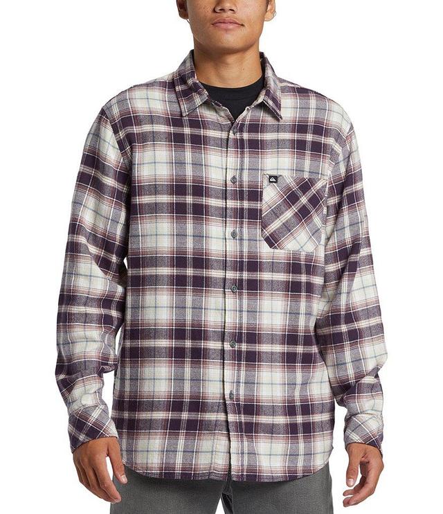 Quiksilver Ridgebury Long Sleeve Plaid Brushed Flannel Shirt Product Image