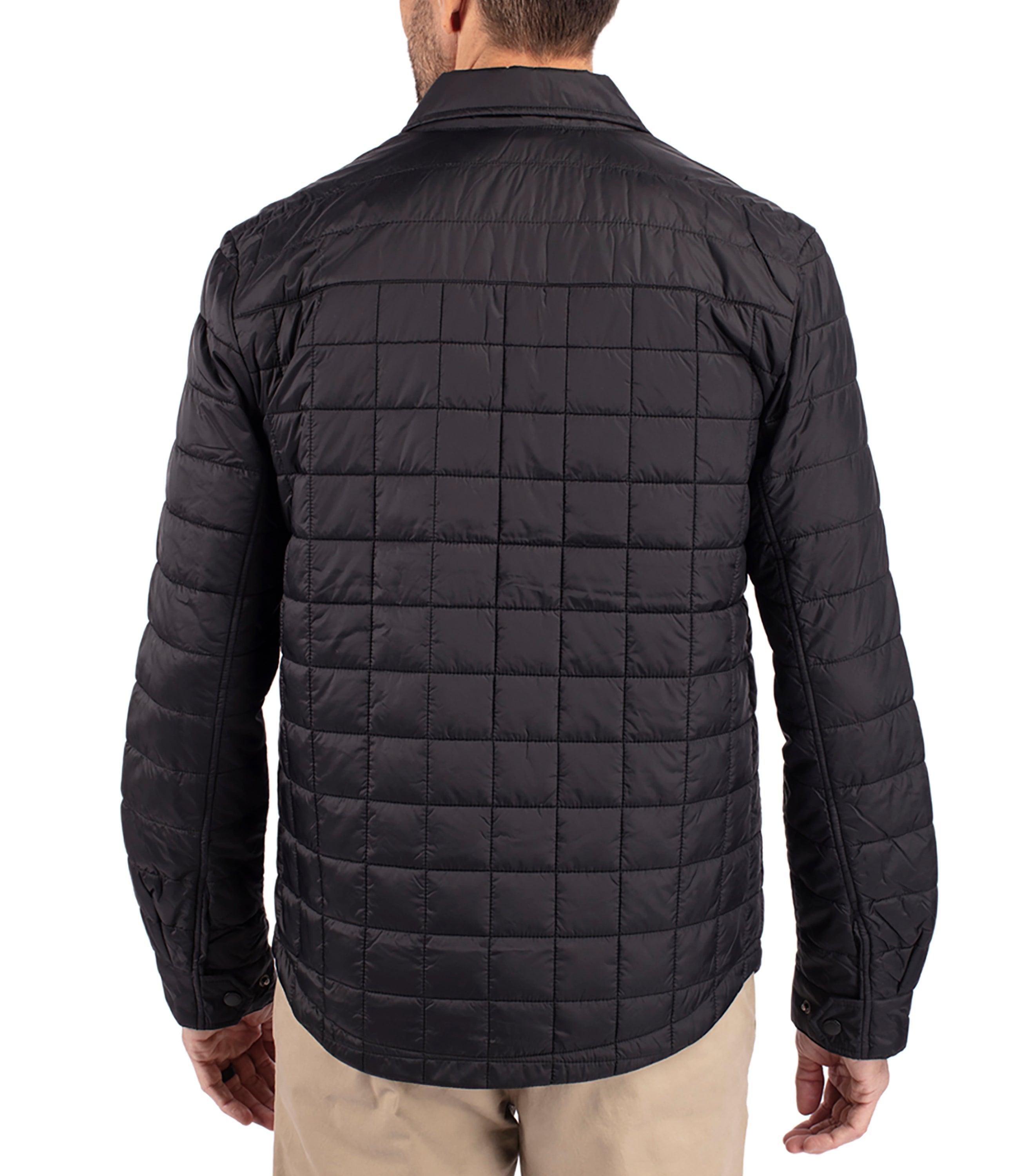 Cutter & Buck Rainier PrimaLoft® Men's Big & Tall Eco Insulated Quilted Shirt Jacket Male Product Image