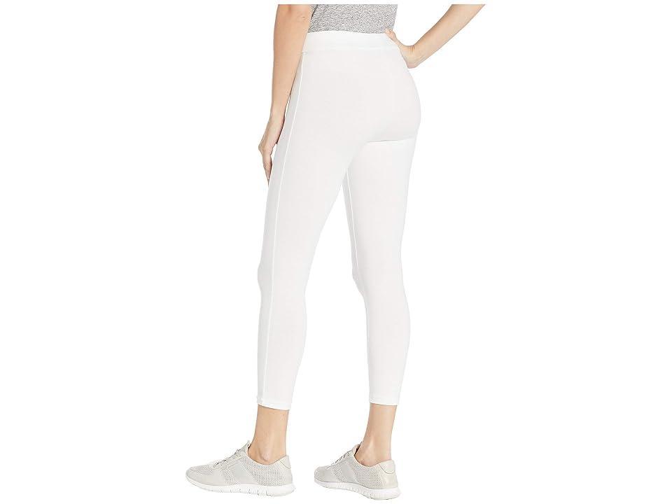 HUE Wide Waistband Blackout Cotton Capri Leggings Women's Casual Pants Product Image