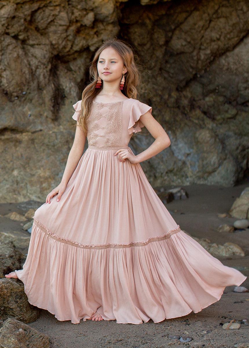 Viola Dress in Desert Shell Product Image