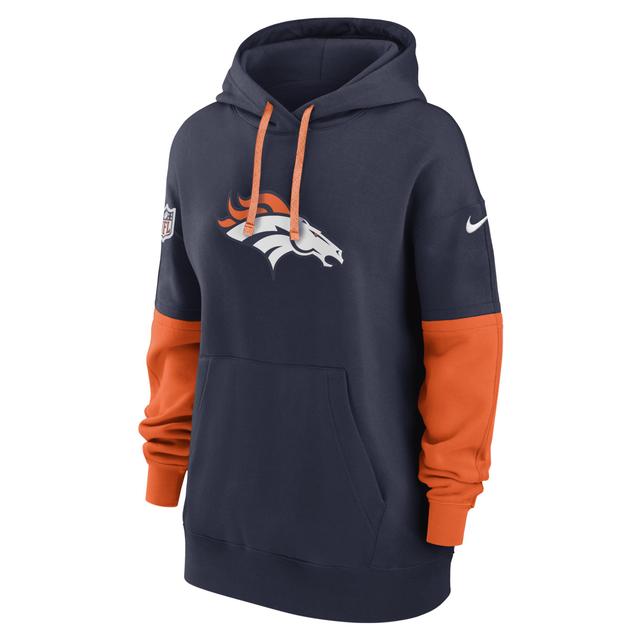 Denver Broncos Sideline Essential Nike Womens NFL Pullover Hoodie Product Image