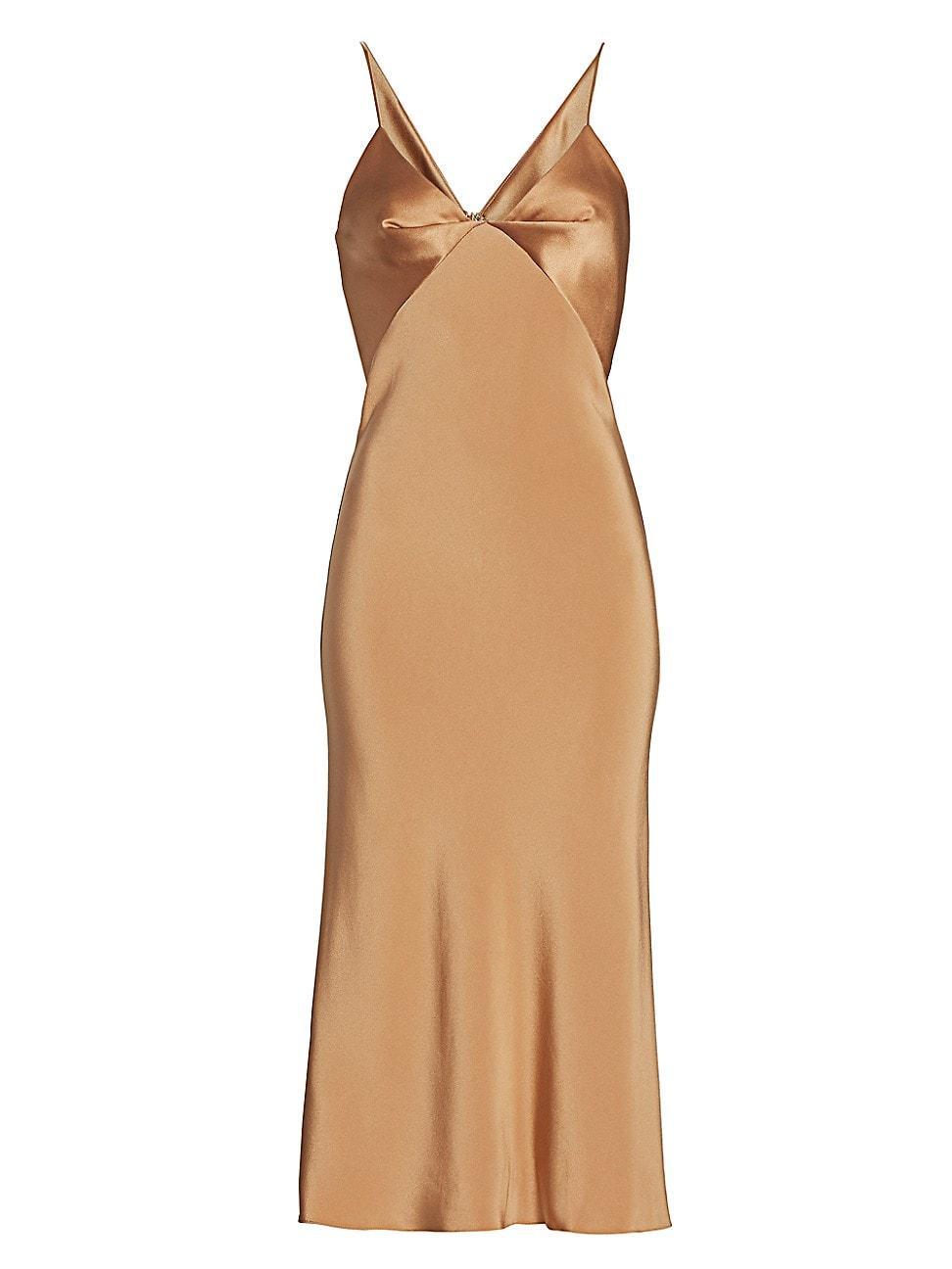 Womens Silk Slip Dress Product Image