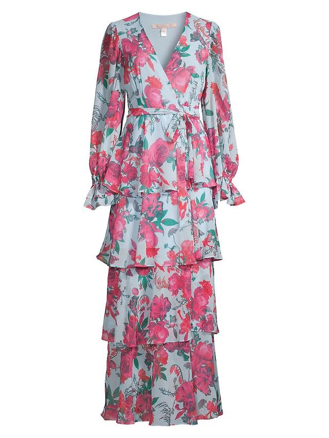 Womens Bardot Floral Wrap Maxi Dress Product Image