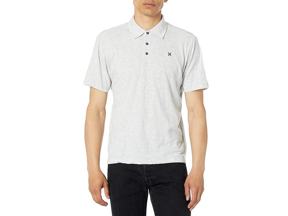 Hurley Ace Vista Short Sleeve Polo (White Heather) Men's Clothing Product Image