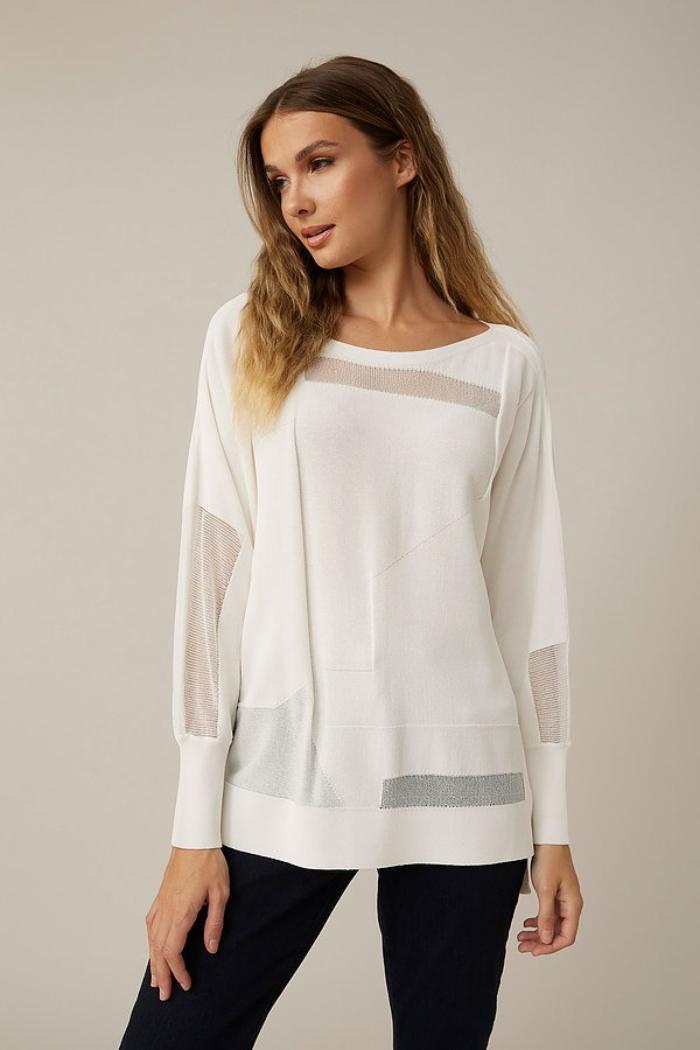 Cut-Out Knit Top- Vanilla Product Image