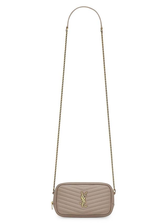 Saint Laurent Lou Mini Quilted Leather Crossbody Product Image