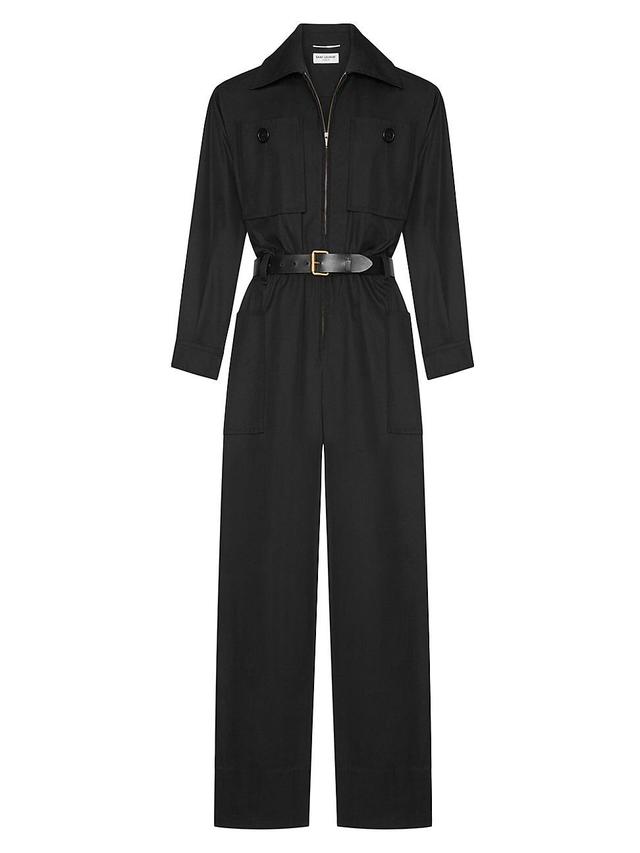 Womens Jumpsuit in Cotton Twill Product Image