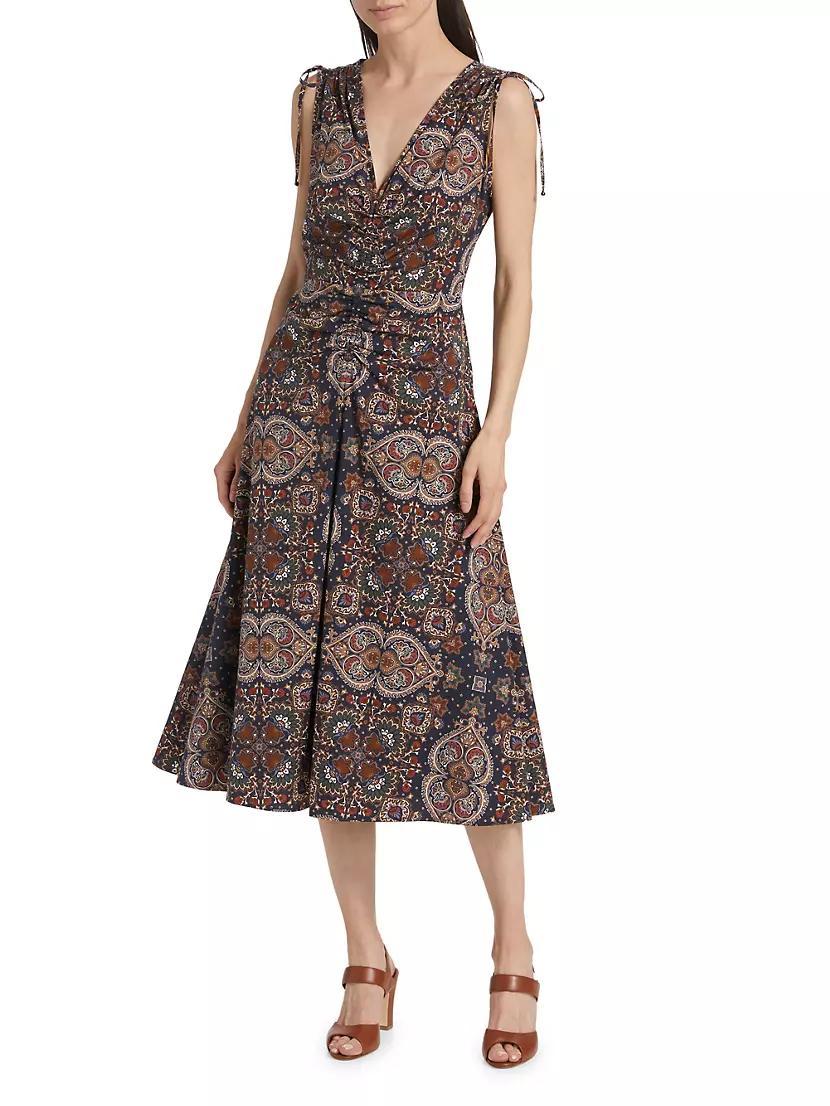 Zia Paisley Midi-Dress Product Image