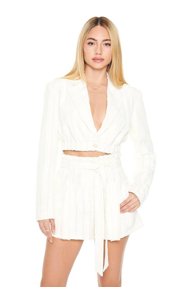 Cropped Peak Lapel Blazer | Forever 21 Product Image