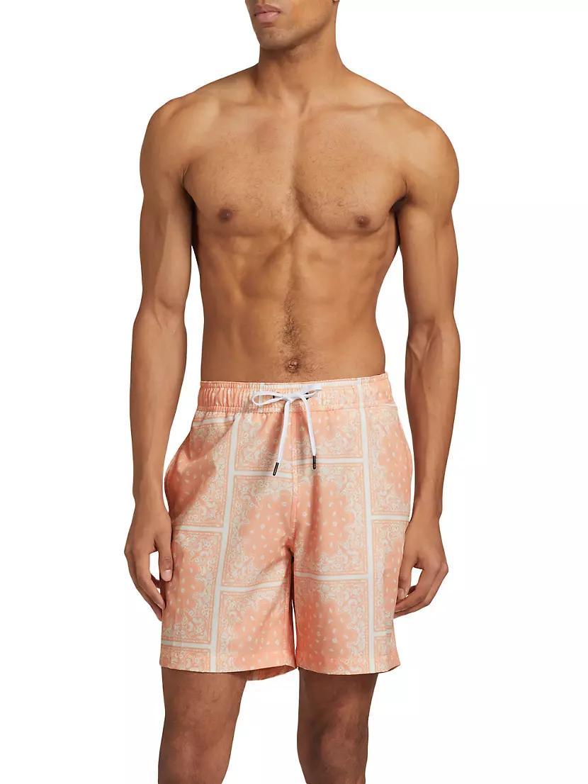 COLLECTION Patchwork Swim Trunks Product Image