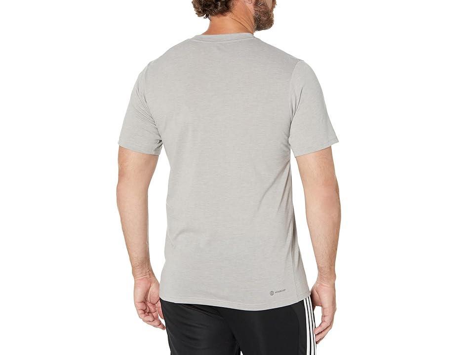 Big & Tall adidas Train Essentials Feelready Training Tee, Mens Medium Gray Grey Product Image