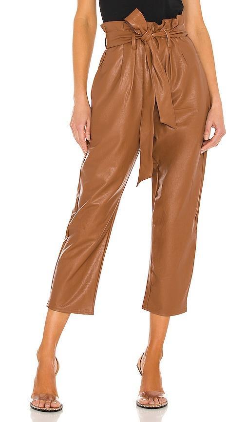 Faux Leather Paperbag Pant product image