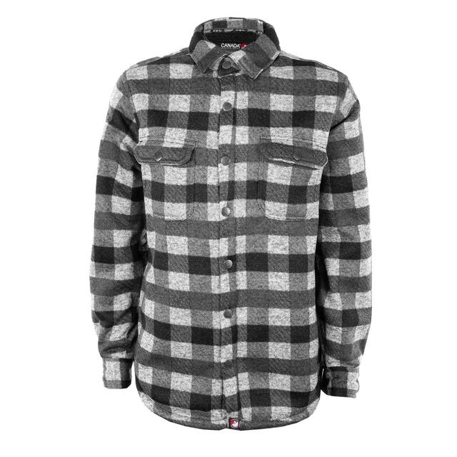 Canada Weather Gear Men's Sherpa Lined Buffalo Plaid Shirt Jacket Product Image