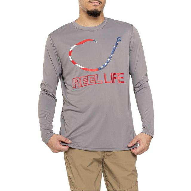 Reel Life Freedom Circle Hook Crew Neck Shirt - UPF 50, Long Sleeve Product Image