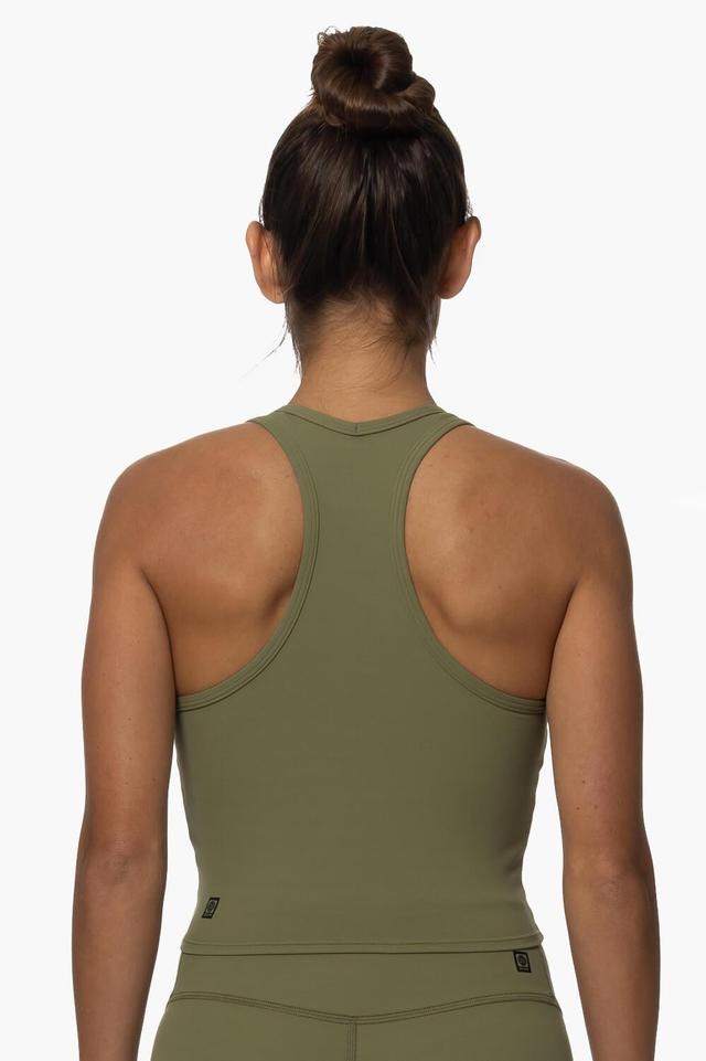 Kinzie Fitted Tank Top - Moss Female Product Image