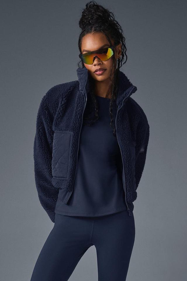 Sherpa Edge Bomber - Navy Female Product Image