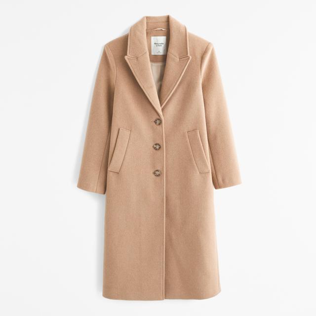 Wool-Blend Tailored Topcoat Product Image