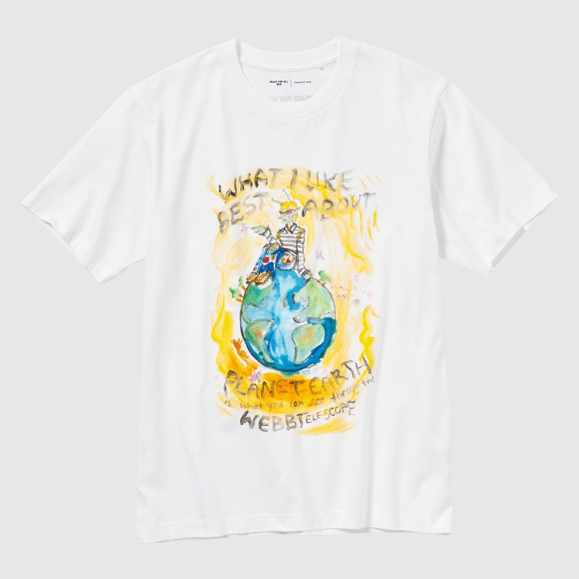 Peace For All (Short-Sleeve Graphic T-Shirt) (Francesco Risso) White 2XS UNIQLO US Product Image