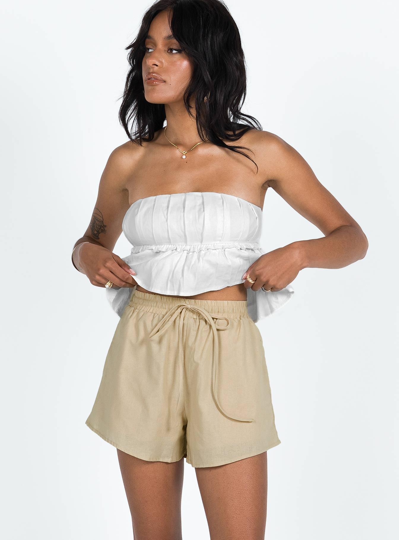 Basils Shorts Beige Product Image