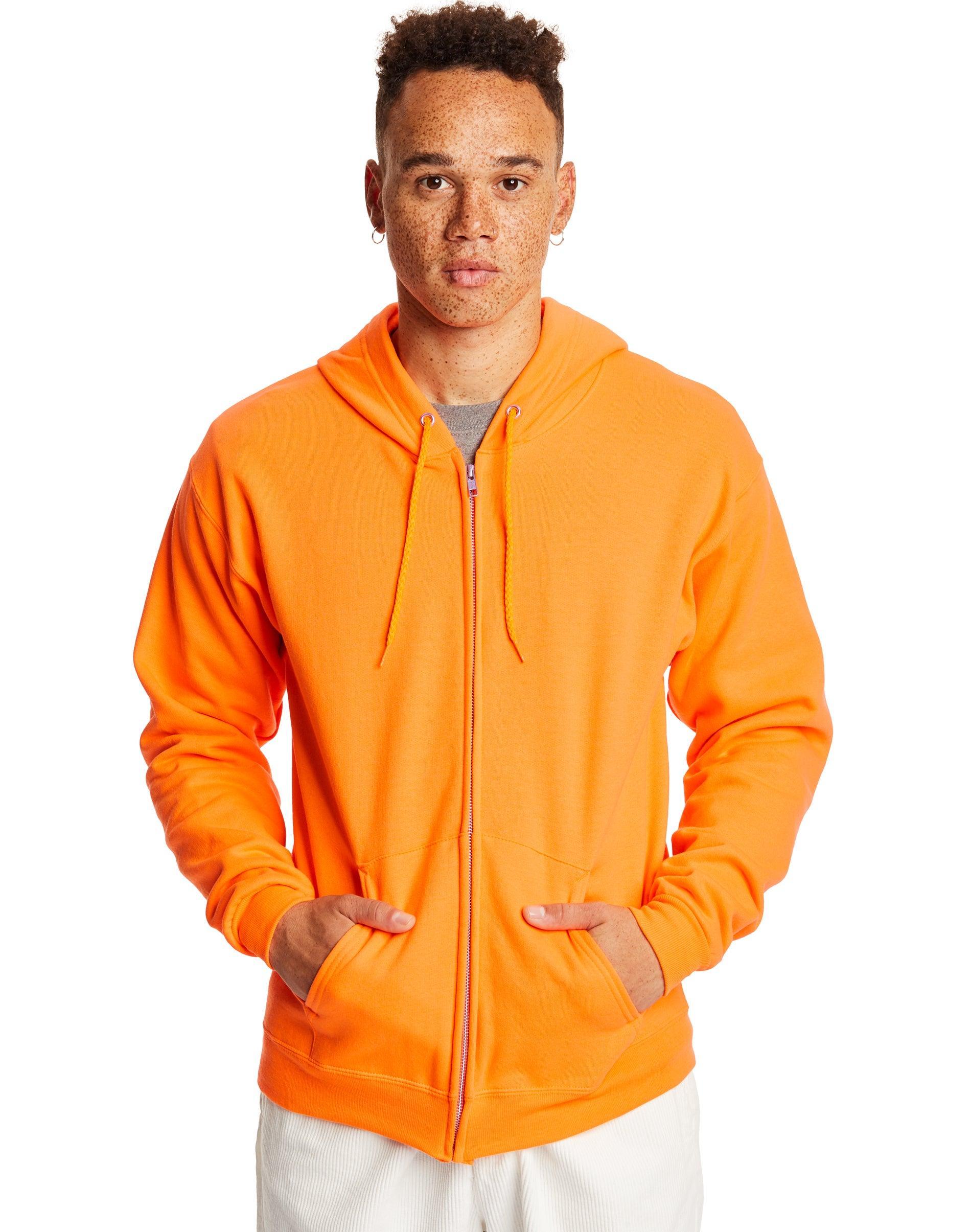 Mens Hanes EcoSmart Fleece Full-Zip Hooded Jacket Product Image