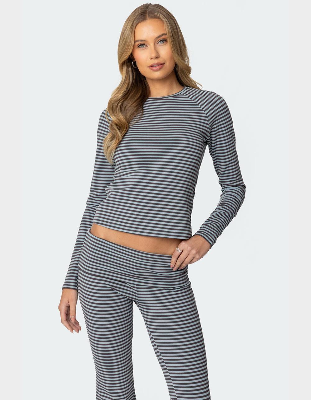 EDIKTED Kaeli Stripey Long Sleeve Tee product image